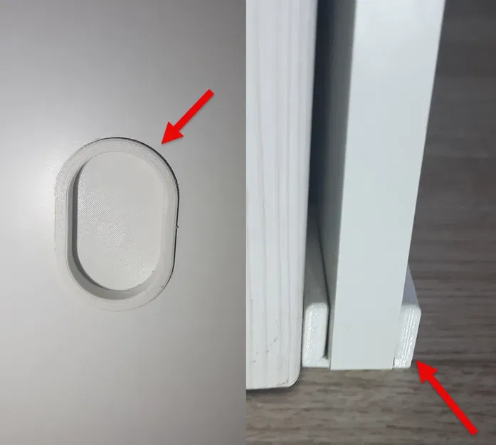 Tay cầm và hướng dẫn cho cửa trượt - Image 1