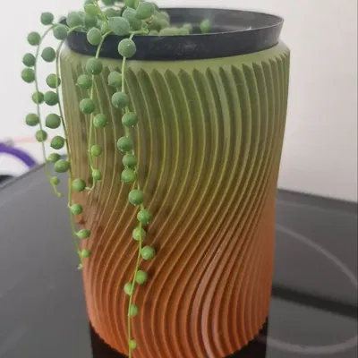 Chậu cây cong với thiết kế mở 94mm