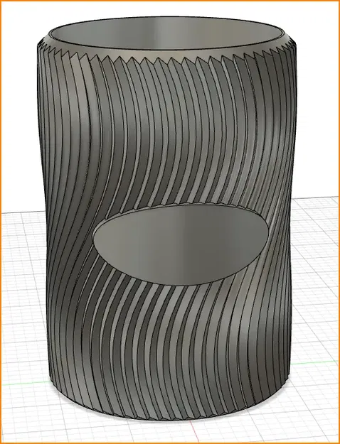 Chậu cây cong với thiết kế mở 94mm - Image 2