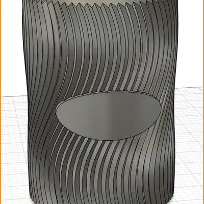 Chậu cây cong với thiết kế mở 94mm