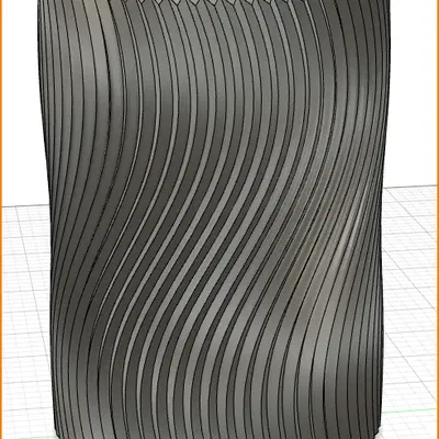 Chậu cây cong với thiết kế mở 94mm