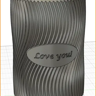 Chậu cây cong với thiết kế mở 94mm