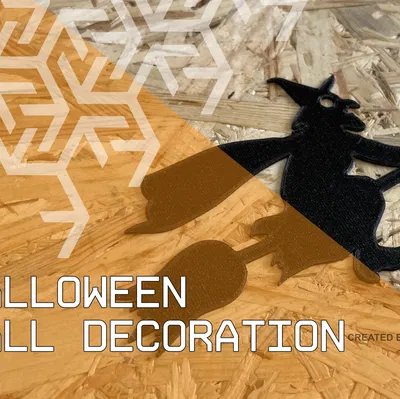 Trang trí tường Halloween - Nhà thờ phù thủy