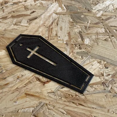 Trang trí tường Halloween - Quan tài