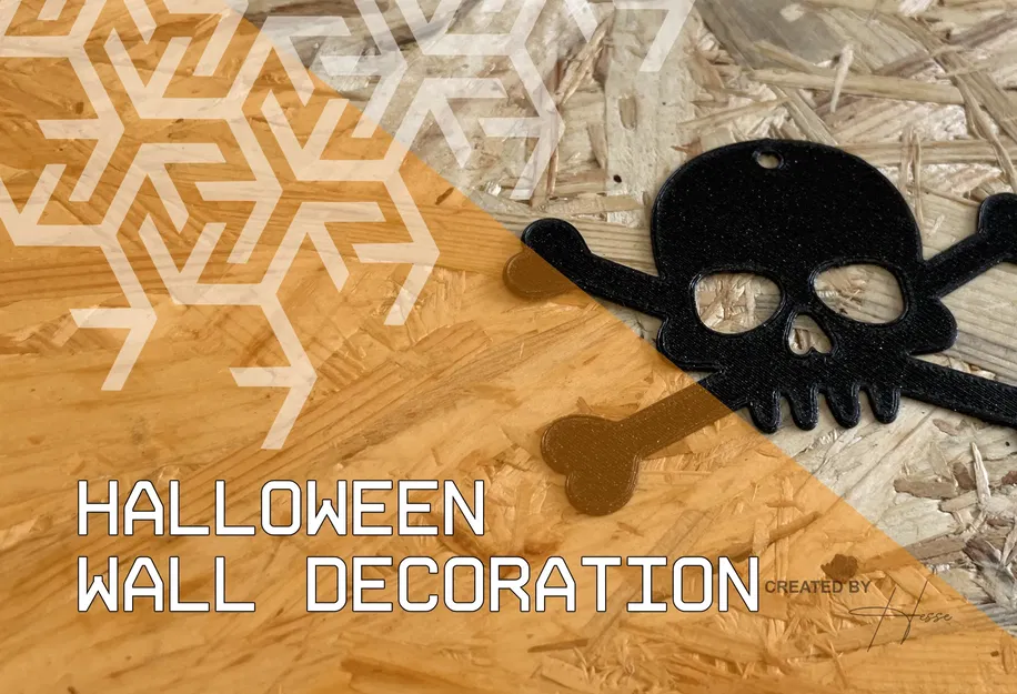 Trang trí tường Halloween - Đầu lâu - Image 1