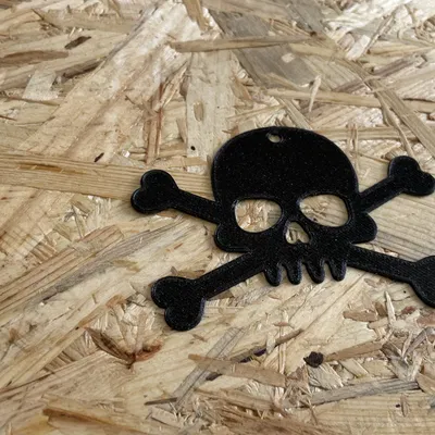 Trang trí tường Halloween - Đầu lâu