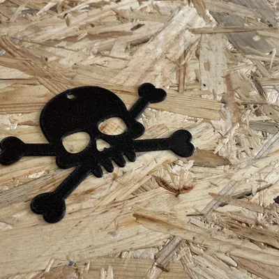 Trang trí tường Halloween - Đầu lâu