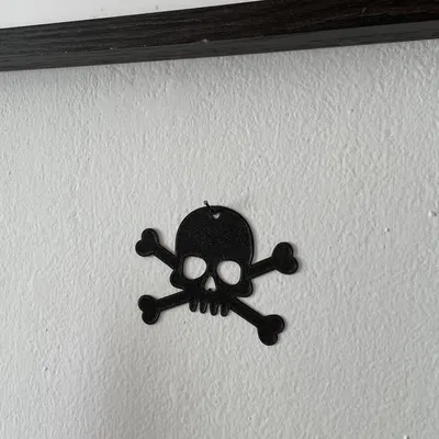 Trang trí tường Halloween - Đầu lâu