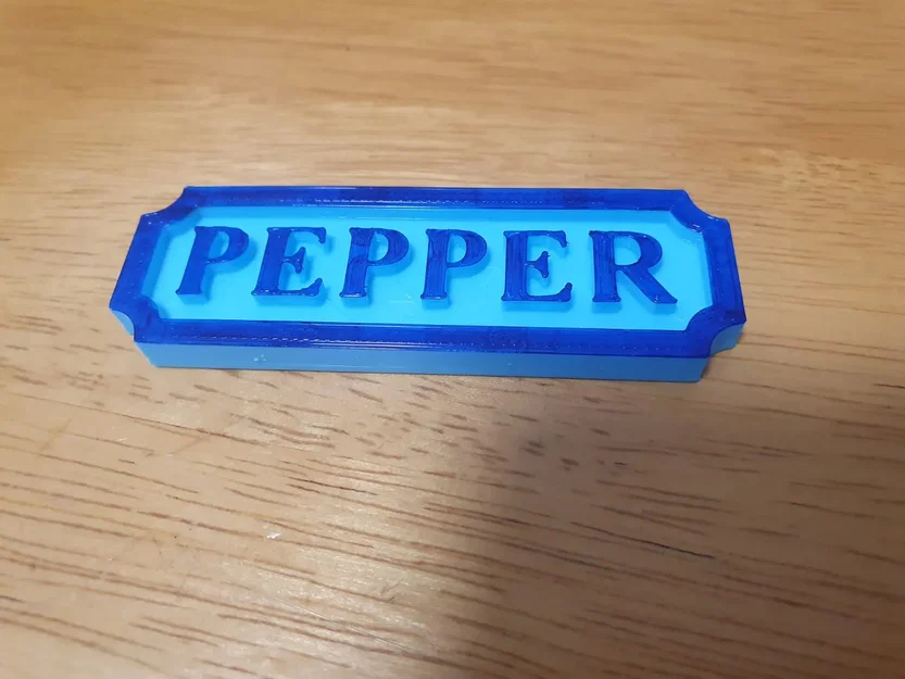 Bảng tên cho chó gia đình Pepper - Image 1