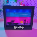 Bảng và logo Rick and Morty cho Shadow Box - Thumbnail 1