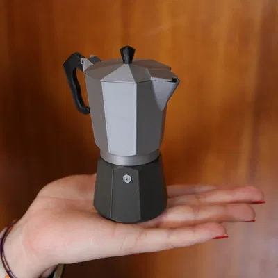 Moka Coffee Pot / Cafetera Italiana (Mô hình 3D in không cần support)