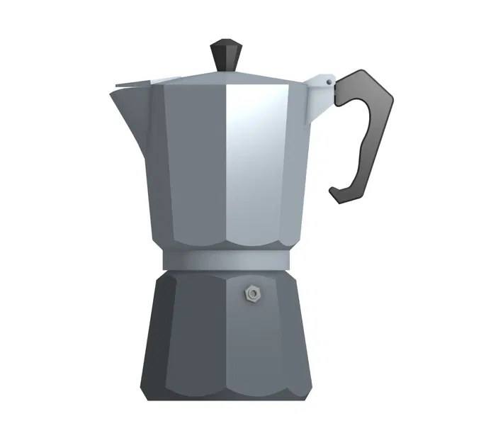 Moka Coffee Pot / Cafetera Italiana (Mô hình 3D in không cần support) - Image 4