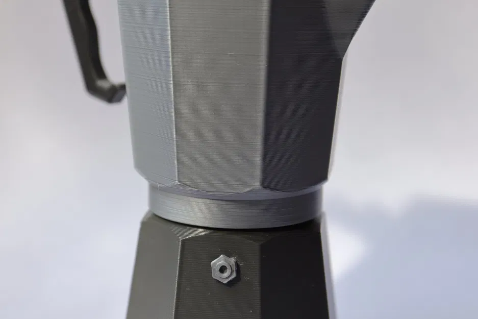 Moka Coffee Pot / Cafetera Italiana (Mô hình 3D in không cần support) - Image 8