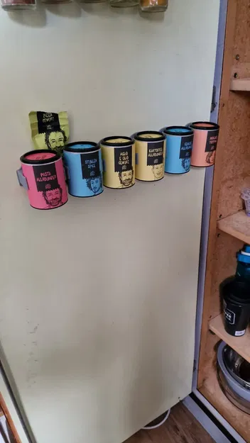 Giá đỡ gia vị treo tường cho hộp đường kính 58mm - Image 1