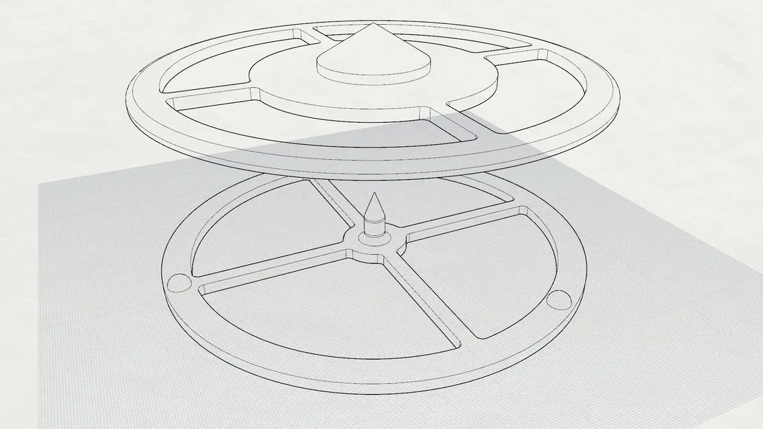 Bàn xoay cuộn filament 1KG cho máy in 3D - Image 4