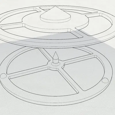 Bàn xoay cuộn filament 1KG cho máy in 3D