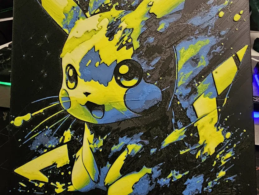 Pikachu - HueForge (Mô Hình In 3D) - Image 1