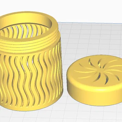 Bình chứa gel silica với nắp vặn giữ cho vật liệu khô ráo