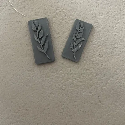 Con Dấu Đất Sét Hình Bông Hoa