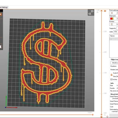Biểu tượng đô la nghệ thuật treo tường