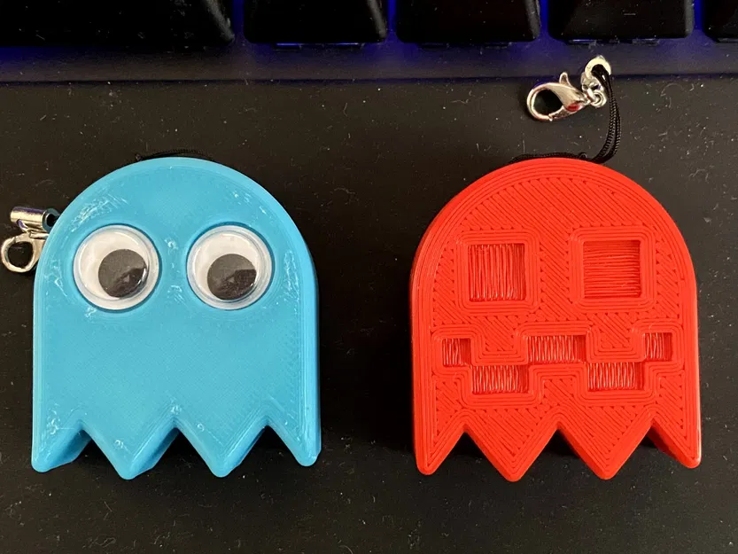 Móc chìa khóa ma PacMan dễ thương và độc đáo - Image 1