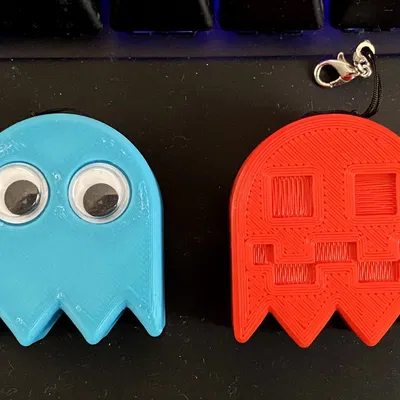 Móc chìa khóa ma PacMan dễ thương và độc đáo