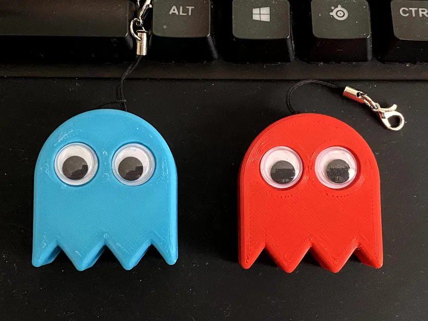 Móc chìa khóa ma PacMan dễ thương và độc đáo - Image 2