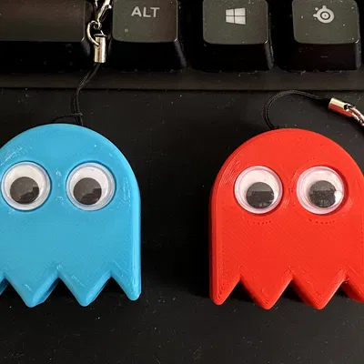 Móc chìa khóa ma PacMan dễ thương và độc đáo