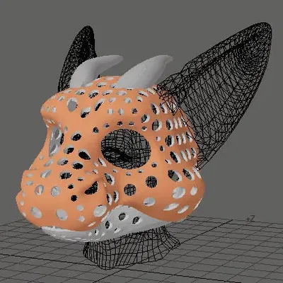 Đế đầu Fursuit hoặc rối - Phiên bản 78 - Rồng Thiên Thần