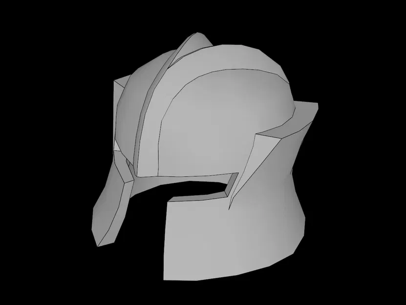 Nón Lego Tương Thích (48493.dat) Lâu Đài Minifig Có Bảo Vệ Má Vuông - Image 1