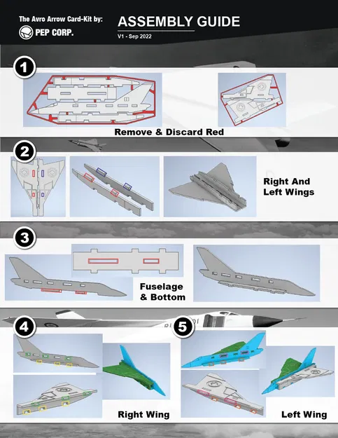 Mô hình lắp ráp máy bay chiến đấu Avro Arrow của Canada - Image 8