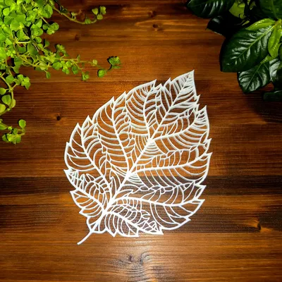 Mô hình Lá Sồi Thiết Kế Voronoi