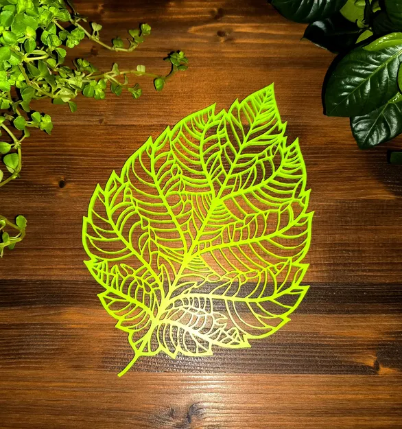 Mô hình Lá Sồi Thiết Kế Voronoi - Image 3