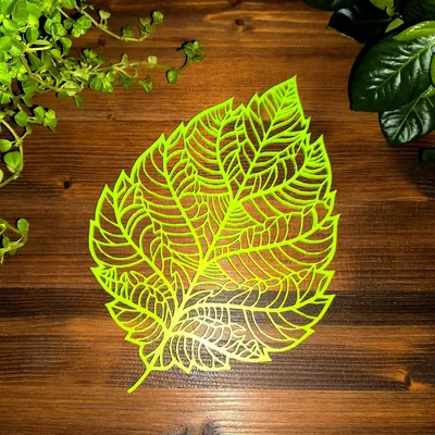 Mô hình Lá Sồi Thiết Kế Voronoi