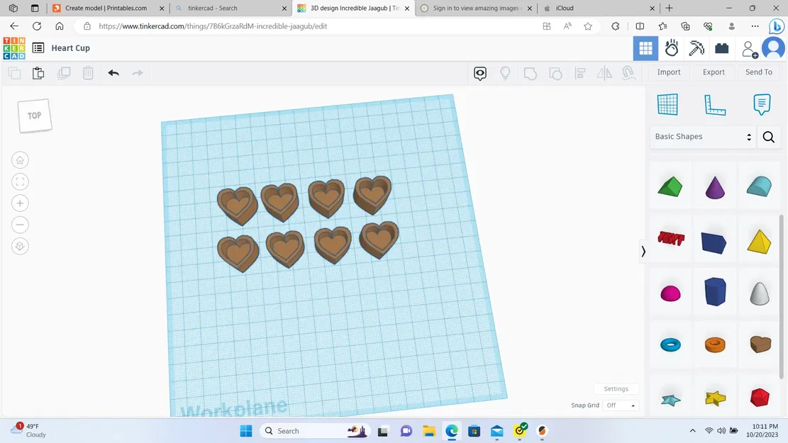 Cốc mực hình trái tim cho nghệ thuật xăm hình - Image 1