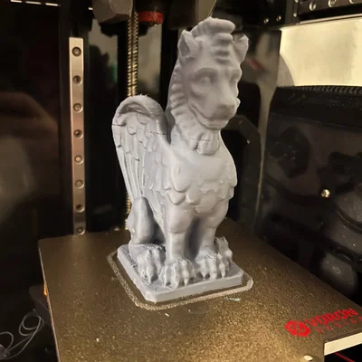 Kỳ quái gargoyle dễ in không cần hỗ trợ
