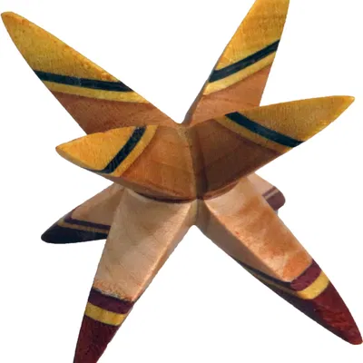 Giá đỡ cho việc tạo hình ngôi sao bằng máy tiện gỗ