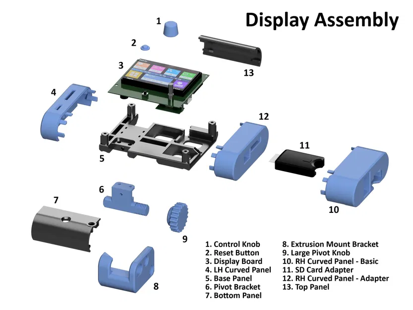 Giá đỡ màn hình xoay cho máy in 3D Ender 3 - Pro - V2 - Ender 5 - BTT ... - Image 2