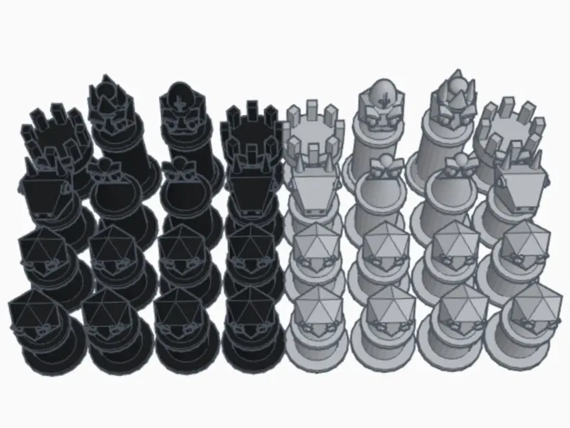 Bộ cờ vua phong cách hoạt hình với biểu cảm sinh động - Image 1