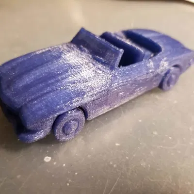 Mercedes 300sl roadster in 3D với bánh xe chuyển động