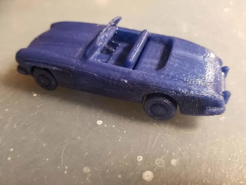 Mercedes 300sl roadster in 3D với bánh xe chuyển động - Image 5