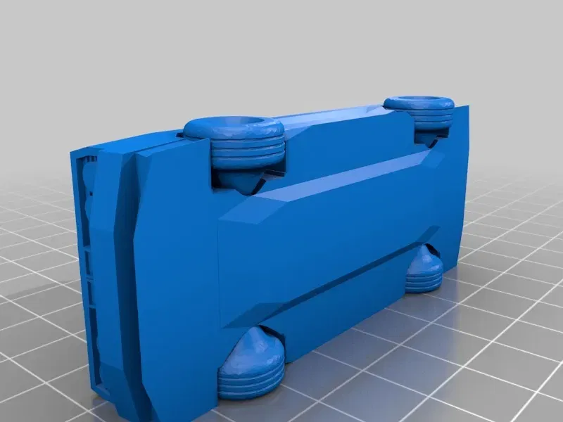 Xe đua rally low poly với bánh in liền - Image 2