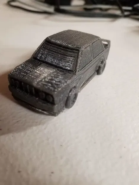 Xe đua rally low poly với bánh in liền - Image 4