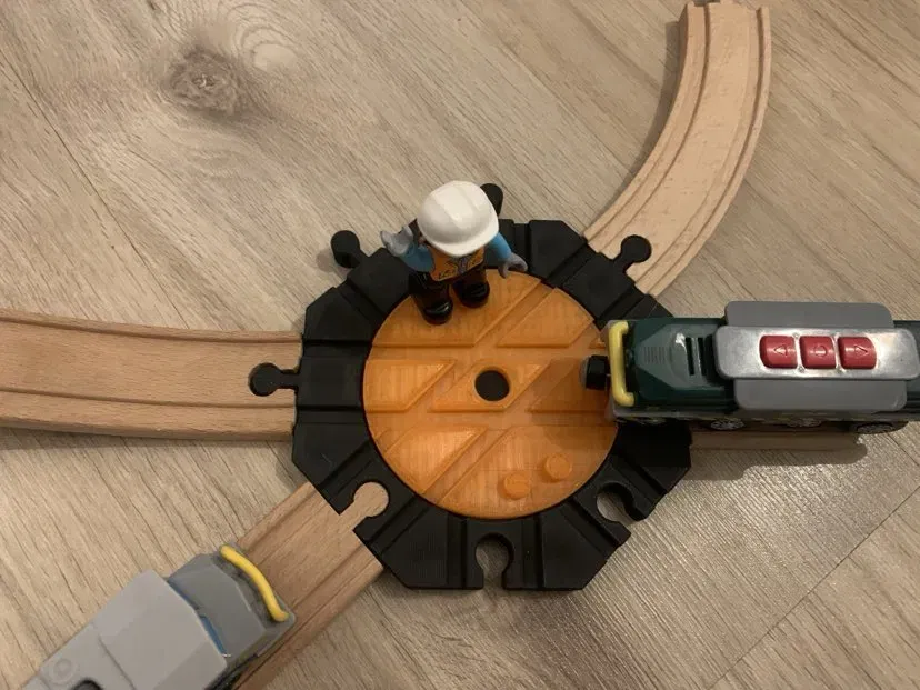 Đoạn Tàu Xoay Cho Đường Ray Gỗ (Biến Đổi) - Image 3