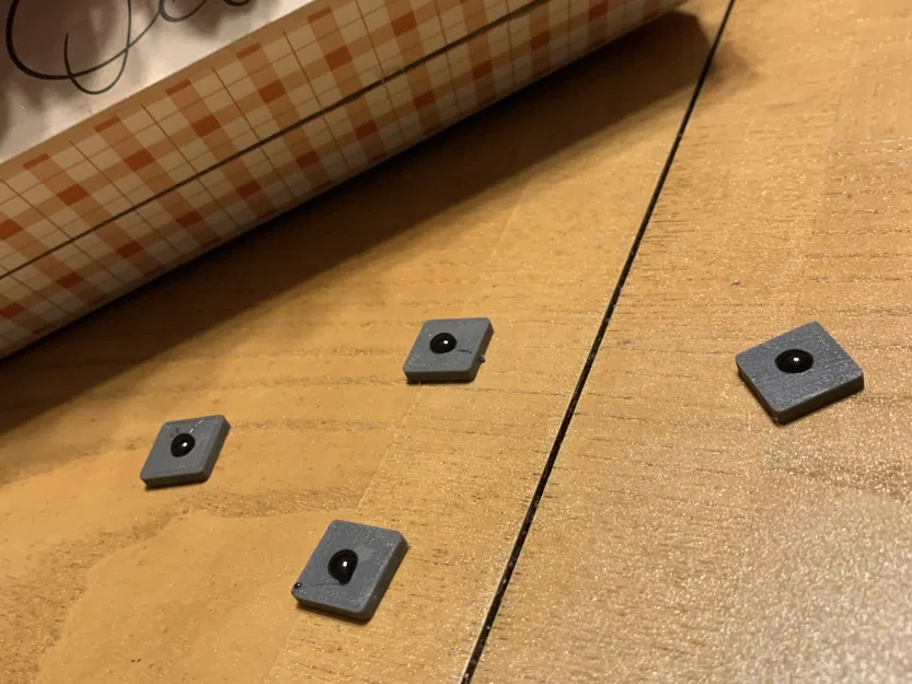 Bộ chân cao su TPU hình vuông 15mm bảo vệ đồ nội thất - Image 3