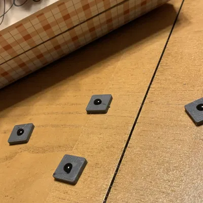 Bộ chân cao su TPU hình vuông 15mm bảo vệ đồ nội thất