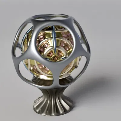 Động cơ hình cầu nghệ thuật trong không gian giả tưởng