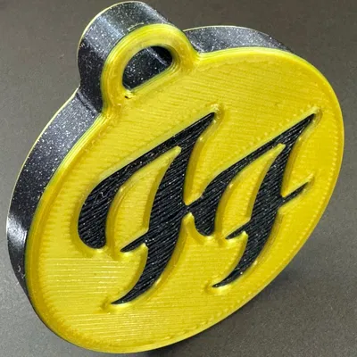 Thẻ hành lý / móc khóa Foo Fighters hai mặt