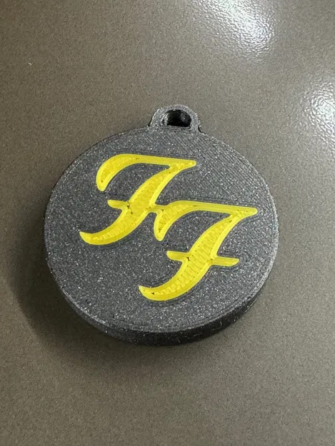 Thẻ hành lý / móc khóa Foo Fighters hai mặt - Image 4
