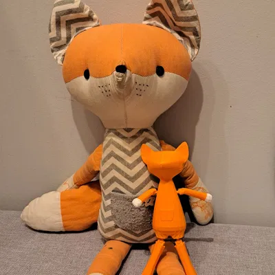 Mô hình cáo "Tutas lapsa" từ nhân vật truyền hình Latvia